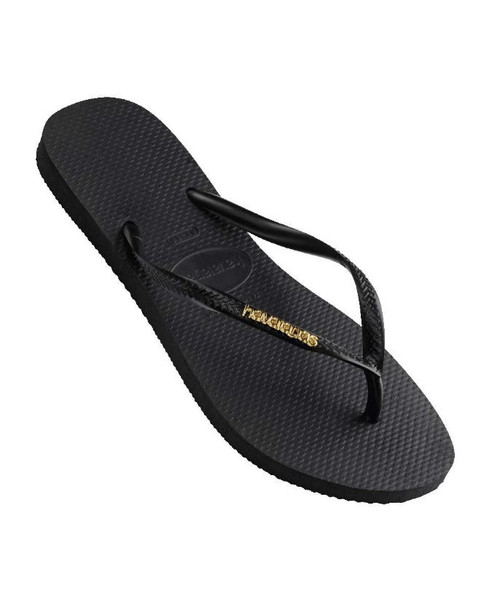 Slim Metal Logo - Black/ Gold