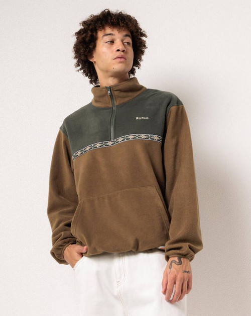 Alder Half Zip Pull Over - Forest