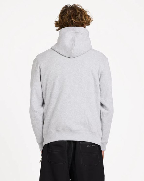 Adiv Mock Pullover Hoodie - Light Grey Heather
