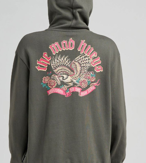 High Seas Huey Hooded Pullover - Charcoal
