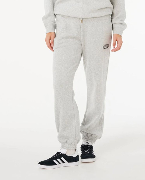 Varsity Sports Track Pant - Grey Marle/ Black