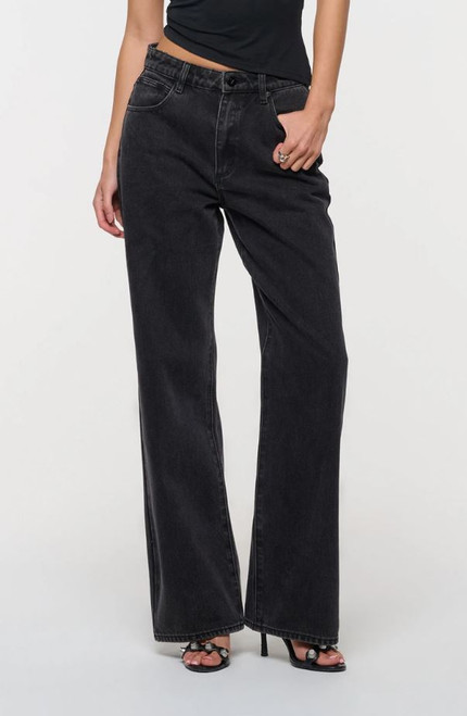 95 Mid Baggy Heidi - Washed Black