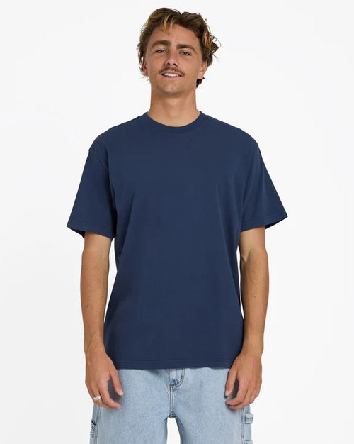 Premium Wave Wash T-Shirt - Dusty Navy