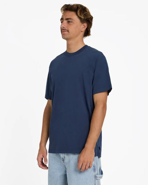 Premium Wave Wash T-Shirt - Dusty Navy