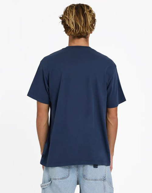 Premium Wave Wash T-Shirt - Dusty Navy