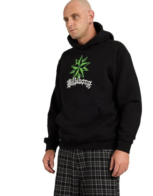 Creed Neon Star Pullover Hoodie - Black