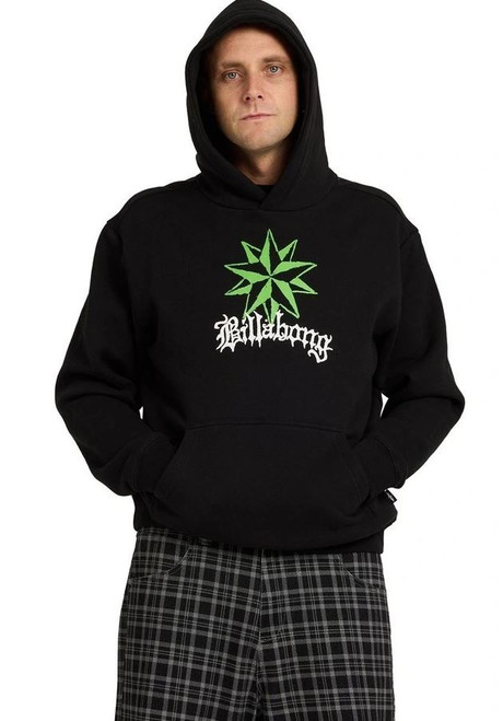 Creed Neon Star Pullover Hoodie - Black