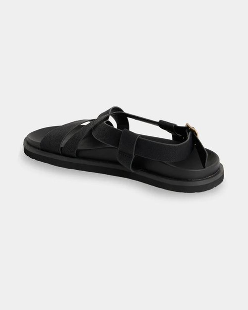 Zaho Crossed Slides - Black