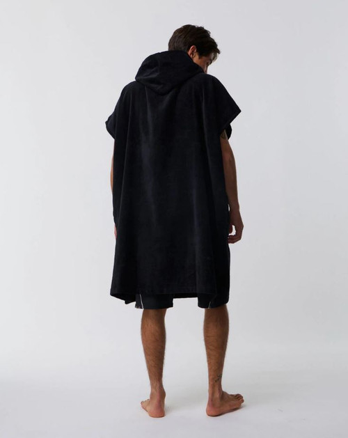 Logo Hooded Towel - Black