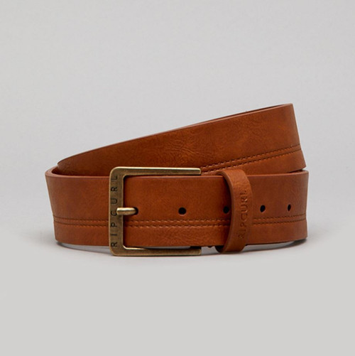 Double Stitch Belt - Brown