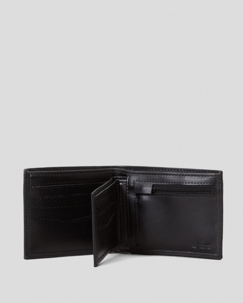 Corpowatu RFID 2 in 1 Leather Wallet - Black