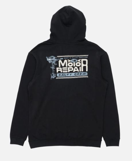 Motor Repair Midweight Fleece Hood - Black