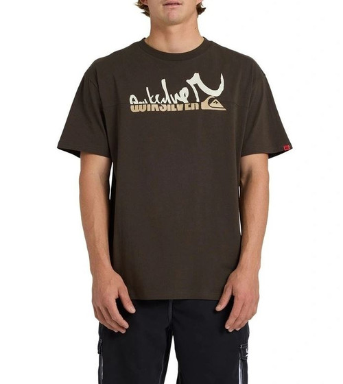 Young Spliced Oversized T-Shirt - Black Olive