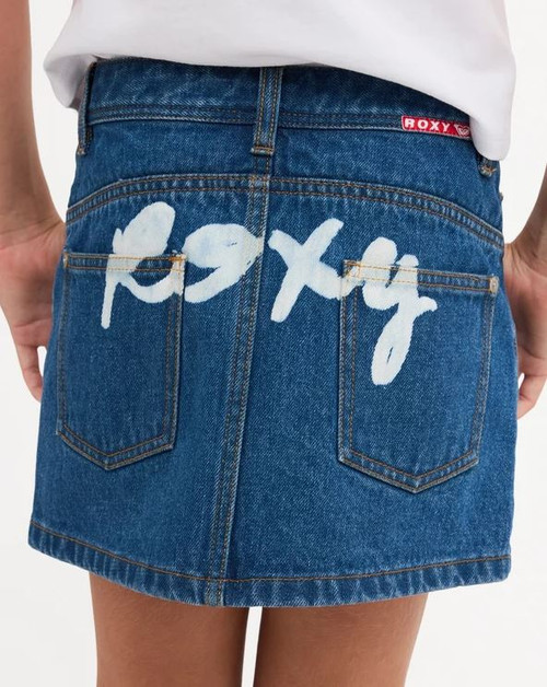 Girls Backslider Mini Denim Skirt - Blue