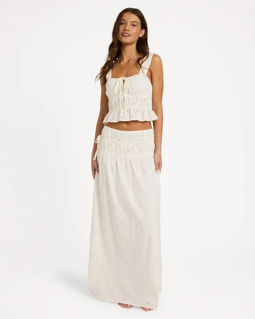 Lucky One Maxi Skirt - Coconut