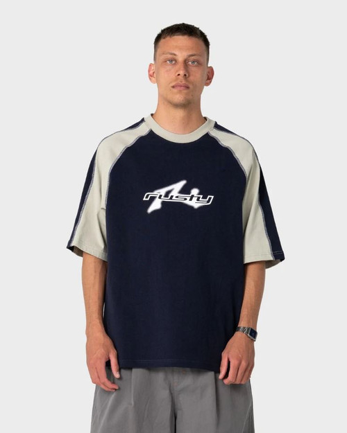 Fade-R Panel Graphic Tee - Navy