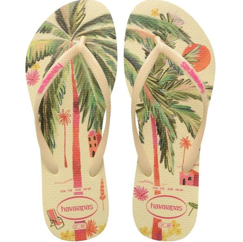 Slim Summer Bliss Thongs - Buttercream