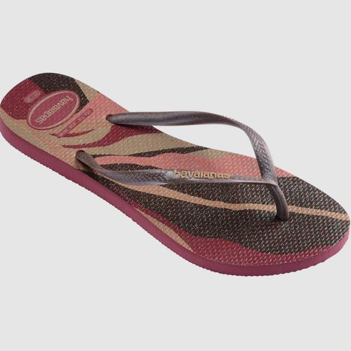 Slim Palette Glow Flip Flops - Amaranth