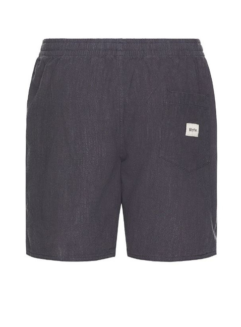 Textured Linen Jam Shorts- Navy