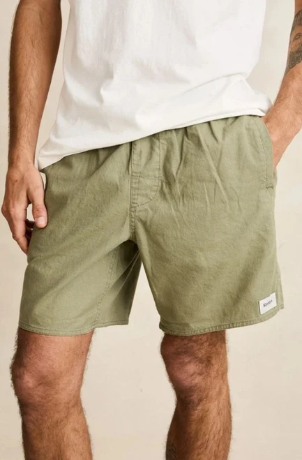 Classic Linen Jam Short- Olive