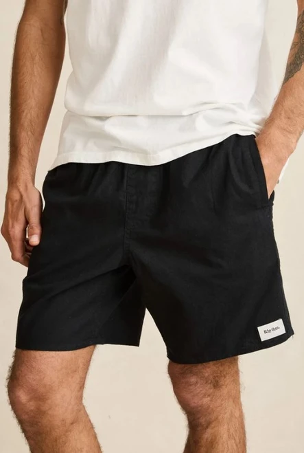 Classic Linen Jam Short - Black