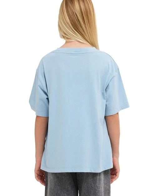 Eveoversize Washed T-Shirt- Blue