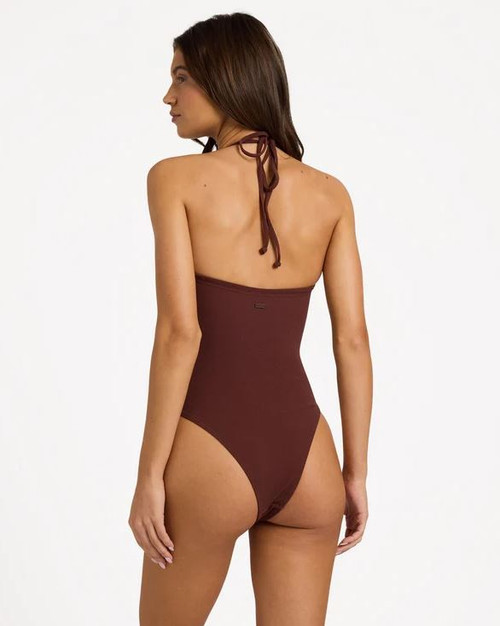 Palm Shadows One Piece Swimsuit - Java