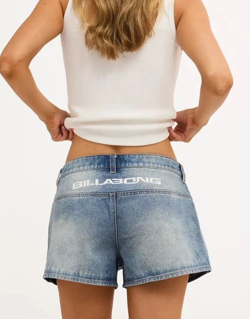 Dream On Denim Shorts - Ocean Wash