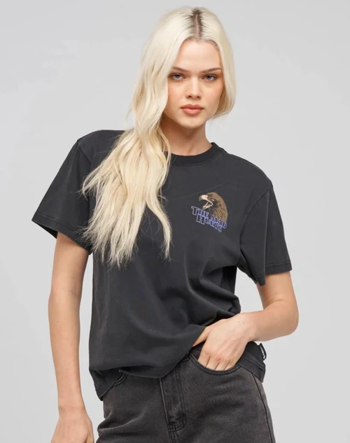 Bad To The Bone Ss Tee - Washed Black
