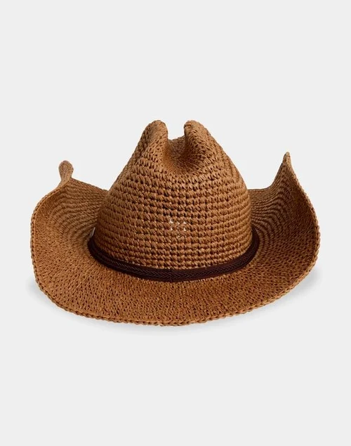 Rider Straw Cowboy Hat - Cinnamon