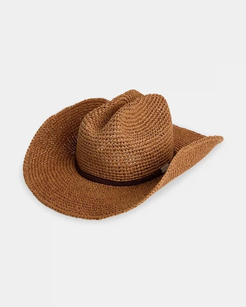 Rider Straw Cowboy Hat - Cinnamon