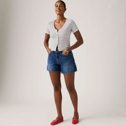 Cinch Mid-Thigh Short - Kiss