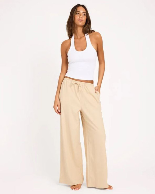 Lolani Linen Pants - Parchment