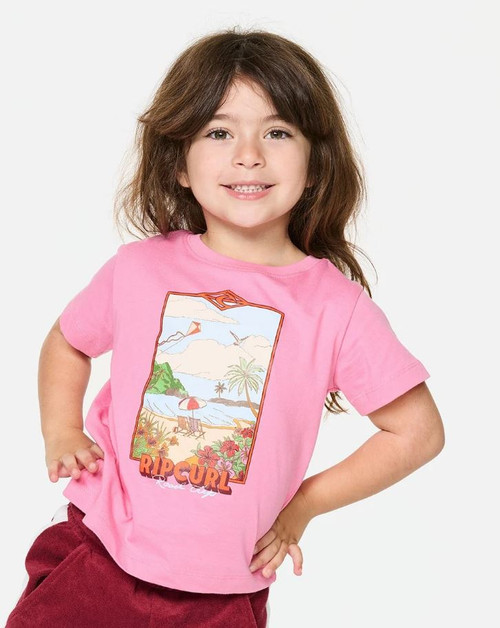 Surf Vista Tee - Bright Pink