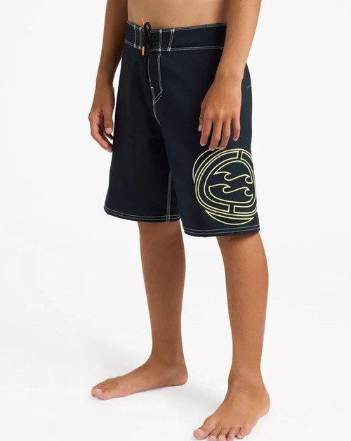 Spec 73 Pulse OG 17" Boardshorts - Off Black