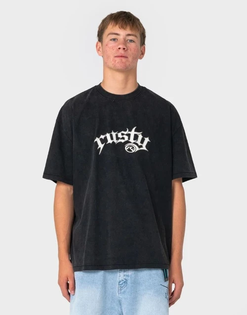 Monty 2.0 Tee - Washed Black