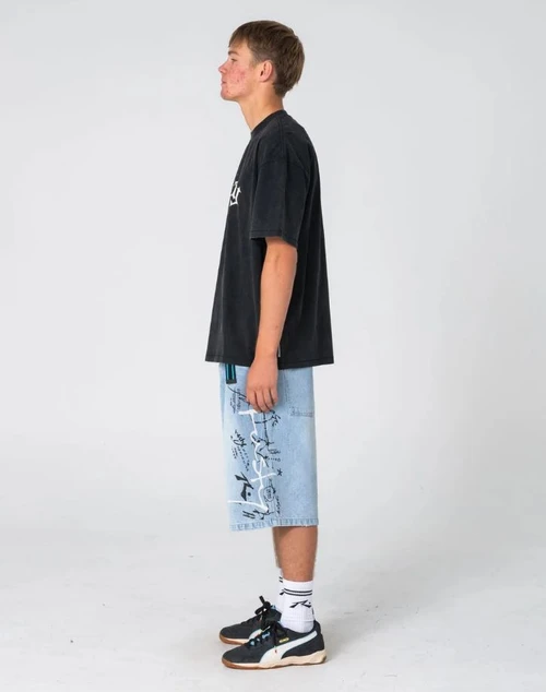 Monty 2.0 Tee - Washed Black