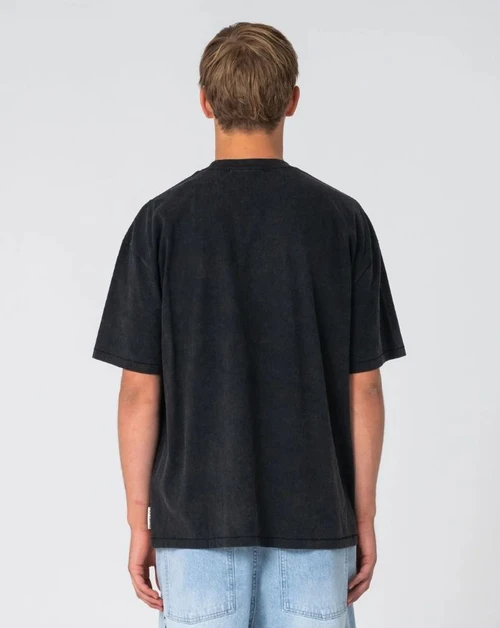 Monty 2.0 Tee - Washed Black