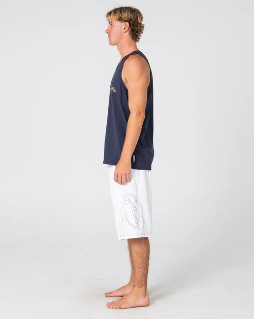 Bullet Train Tank - Navy Blue