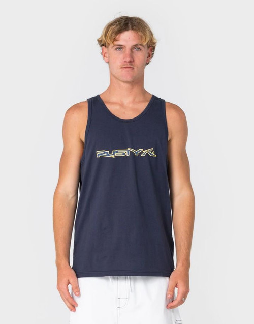 Bullet Train Tank - Navy Blue