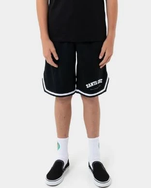 College Boys Mesh Shorts - Black