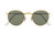 Round Metal - Gold/Polarised Green Classic G-15