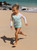 Girls 2-7 Fairy Beach Long Sleeve UPF 50 Rash Vest Set - Sunshine Little Hibis