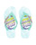 Girls Throwdown Dot Thongs - Aqua