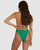 Terry Rib Hike Bikini Bottom - Bottle Green