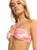 Womens Printed Beach Classics Triangle Bikini Top - Pale Dogwood Lhibiscus
