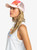 Womens Beautiful Morning Trucker Cap - Pale Dogwood Lhibiscus