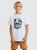 Boys 8-16 Skull Wave T-Shirt - White