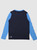 Boys 2-7 Heats Omni Long Sleeve UPF 50 Rash Vest - Navy Blazer