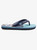 Boys Molokai Art Flip-Flops - Blue 8